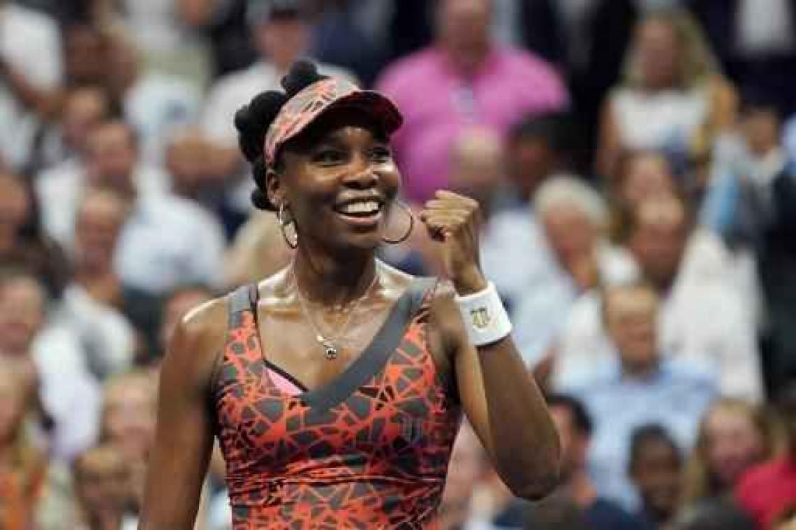 US Open - Venus Williams schaart zich bij laatste vier