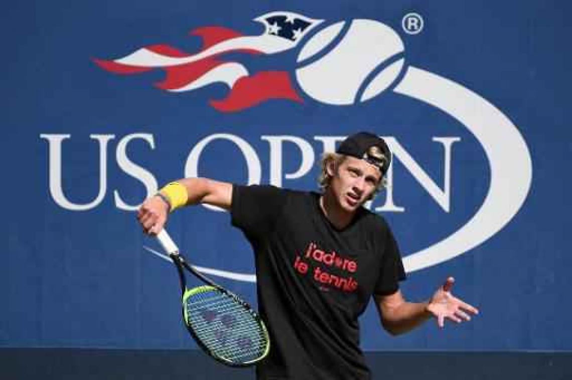 US Open - Junior Zizou Bergs grijpt nipt naast halve finale dubbelspel
