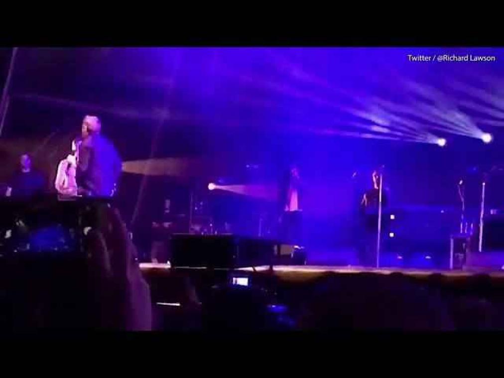 VIDEO. Zanger Elbow bouwt feestje met streaker