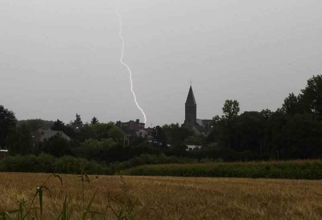 KMI waarschuwt voor hevig onweer
