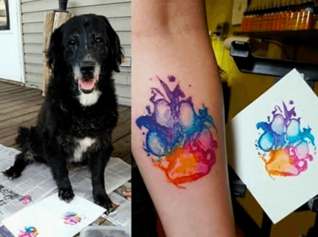 Nieuwste trend: tattoo van pootafdruk als bewijs van liefde voor huisdier