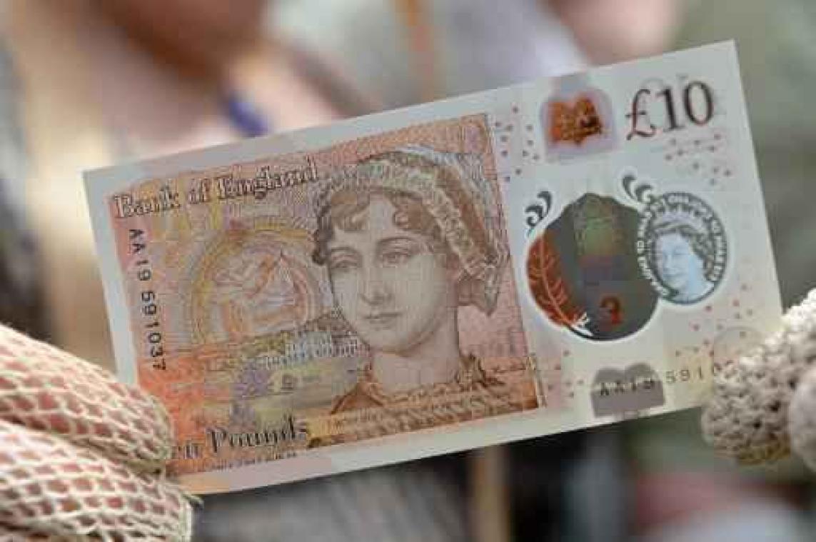 Bank of England brengt nieuw biljet van 10 pond in omloop