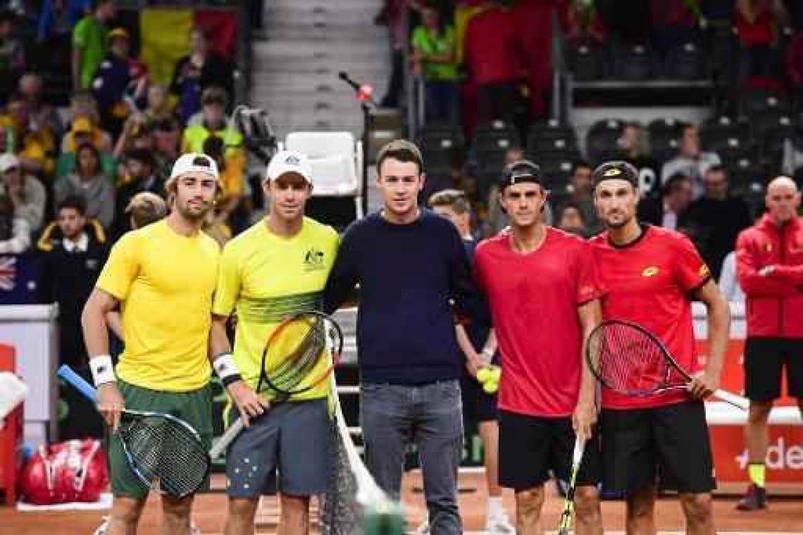 België 1-2 achter tegen Australië in Davis Cup na kansloze nederlaag in dubbelspel