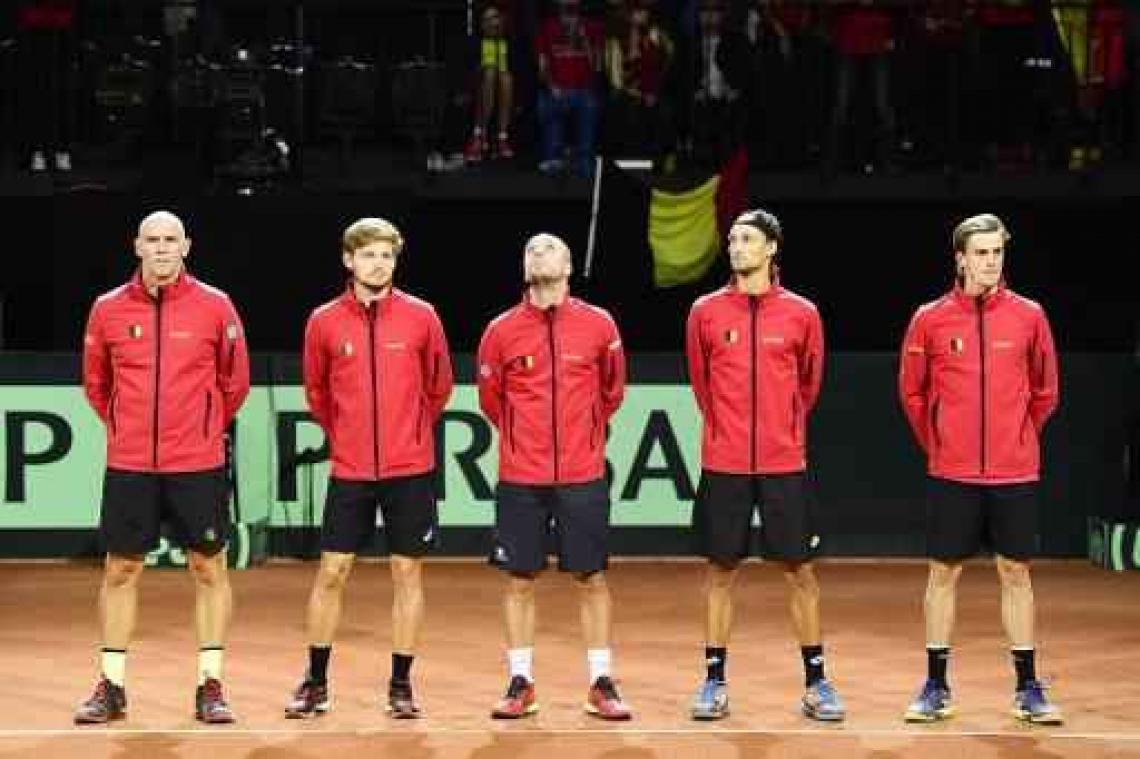 Davis Cup - België begint met mes op de keel aan derde en laatste dag