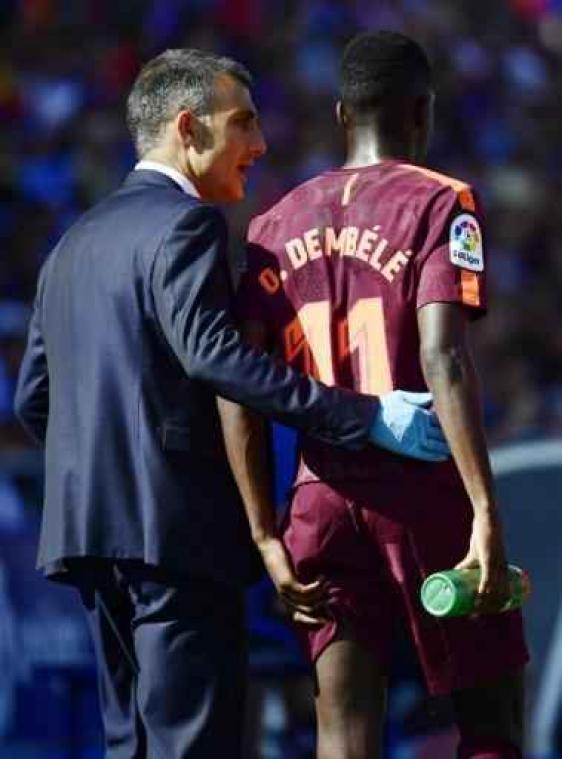 Ousmane Dembélé (Barcelona) staat 3,5 à 4 maanden aan de kant