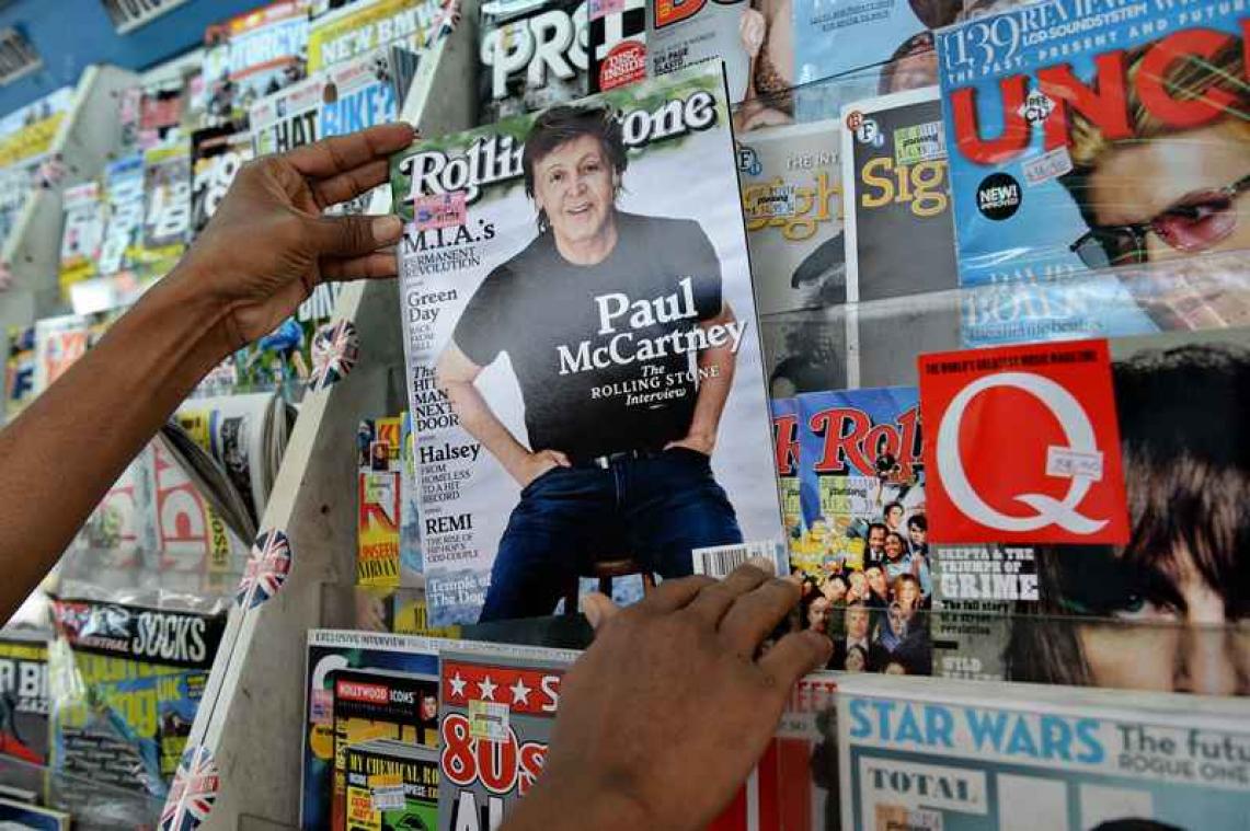 Beroemd muziekblad Rolling Stone staat in de etalage