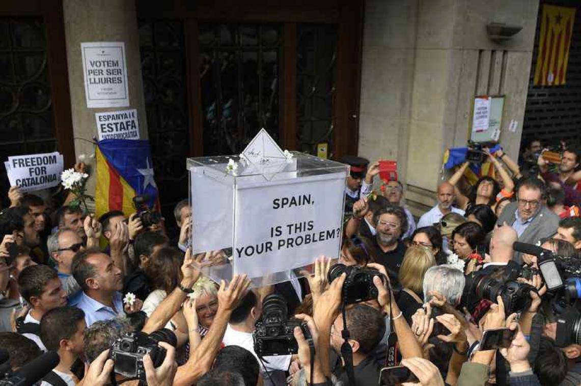 Spanning stijgt in Catalonië