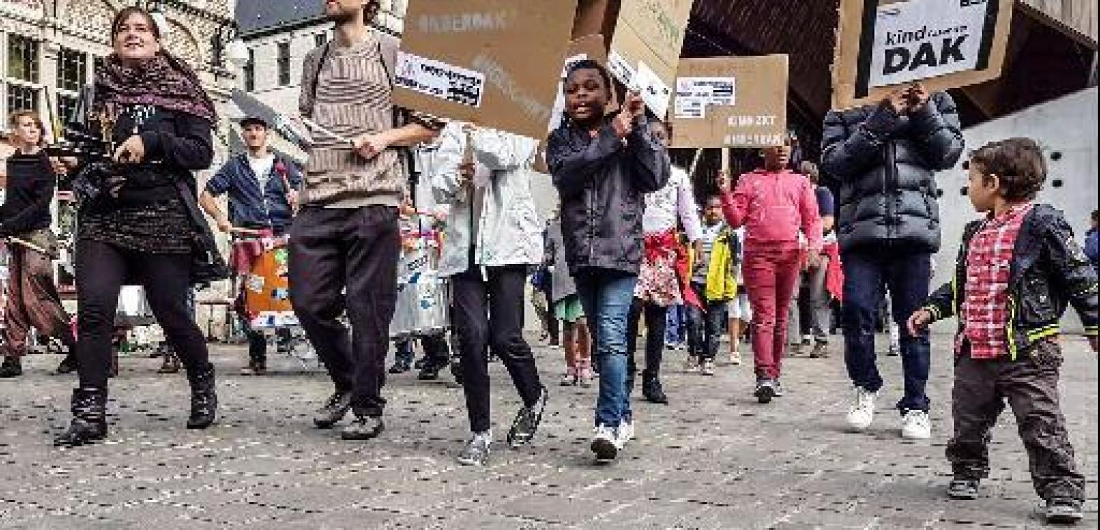 Optocht door Gent voor dakloze kinderen: "De situatie is abominabel"