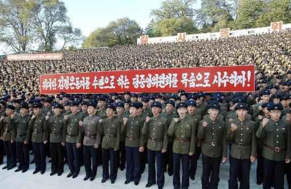 "Meer dan 100.000 Noord-Koreanen manifesteren in Pyongyang tegen VS"