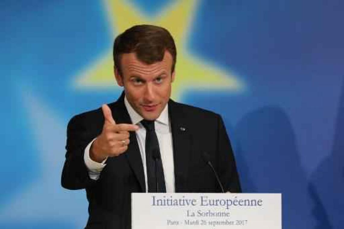 Franse president Macron wil nationale tarieven vennootschapsbelasting harmoniseren