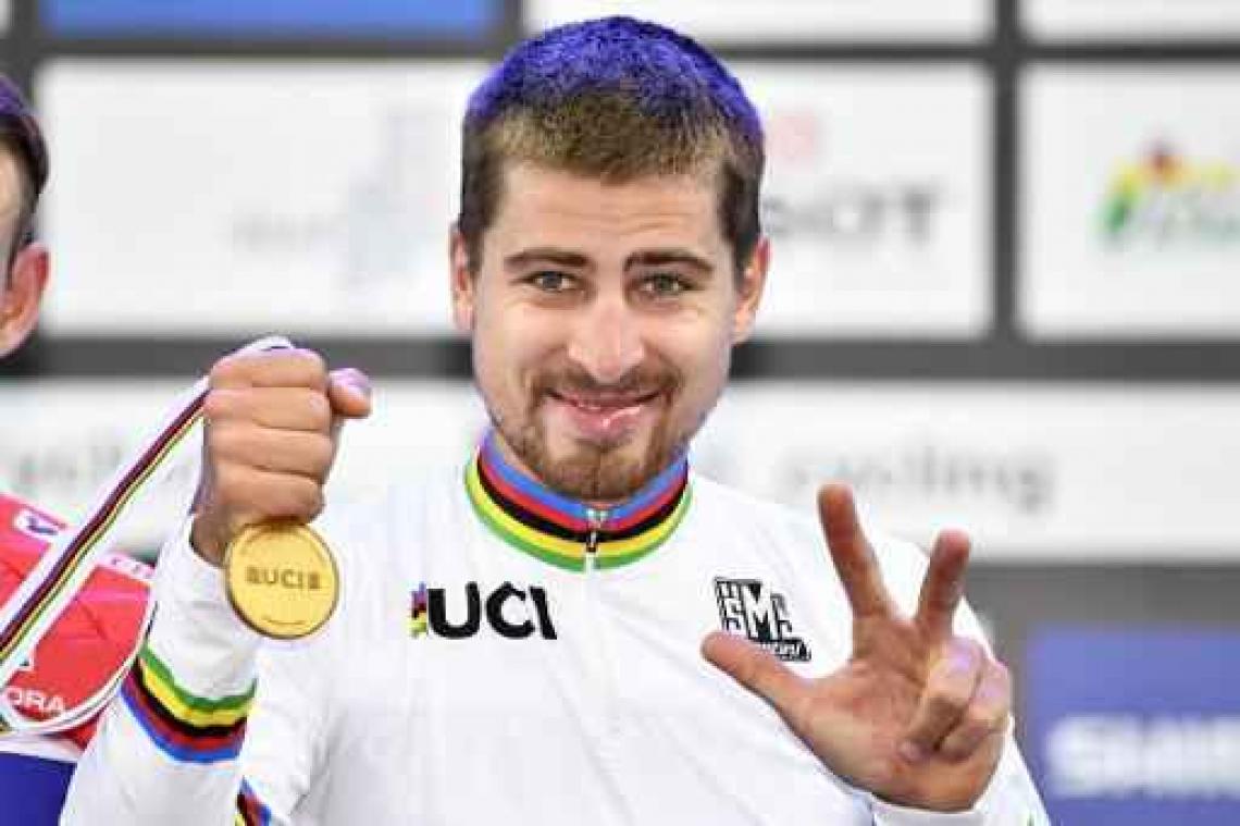 Peter Sagan gaat thuis genieten van derde wereldtitel