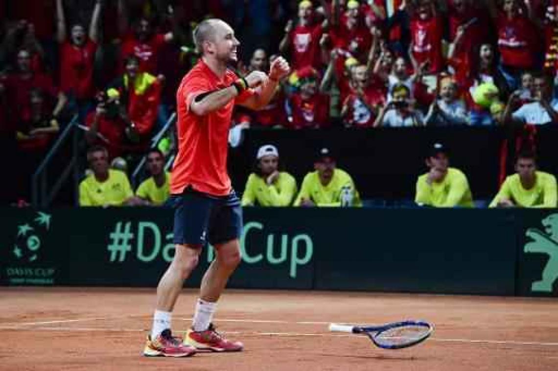 Steve Darcis kan net niet stunten tegen Alexander Zverev in Shenzhen