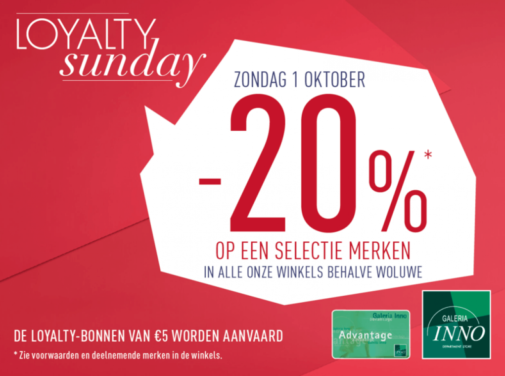 Loyalty Sunday bij Galeria Inno