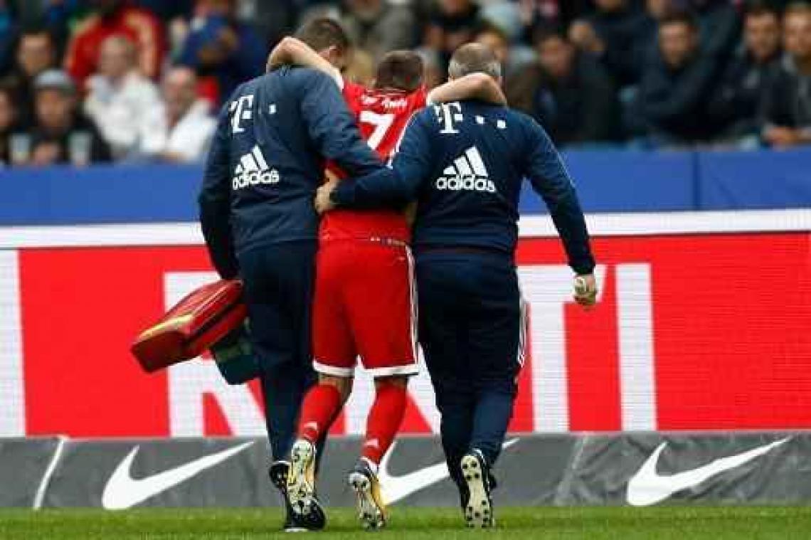Bundesliga - Vrees voor zware knieblessure bij Franck Ribéry