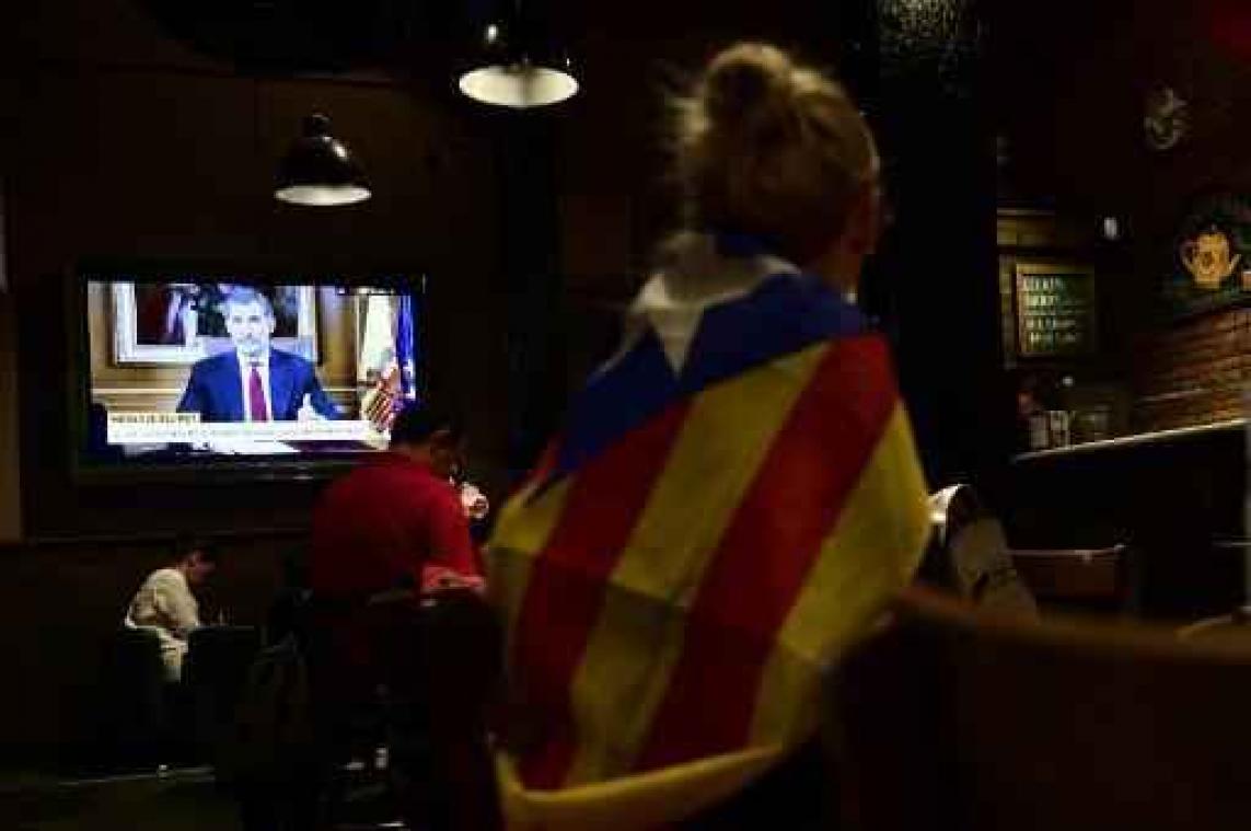 Referendum Catalonië - Spaanse koning beschuldigt Catalaanse regering ervan de rechtsstaat niet te respecteren