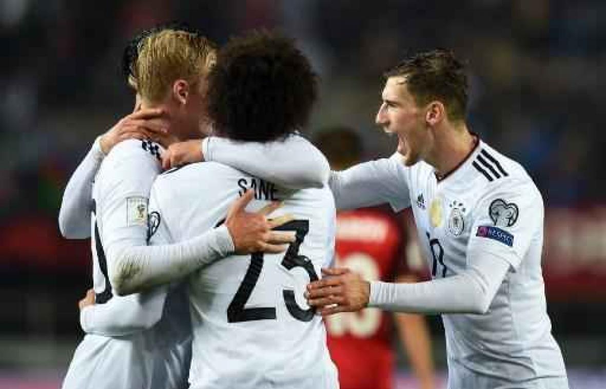 Kwal. WK 2018 - Doelpuntenrecord voor perfect Duitsland