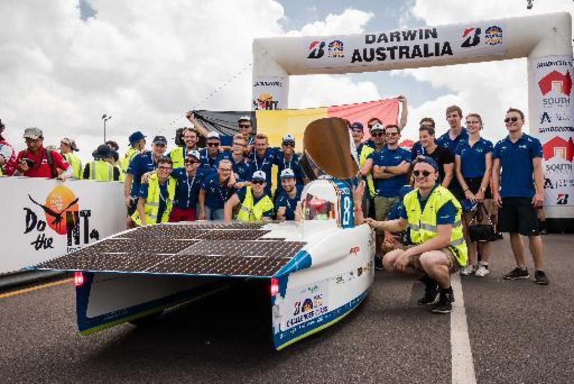 Leuvens studententeam rukt op naar 5e plaats in WK-zonnewagens in Australië