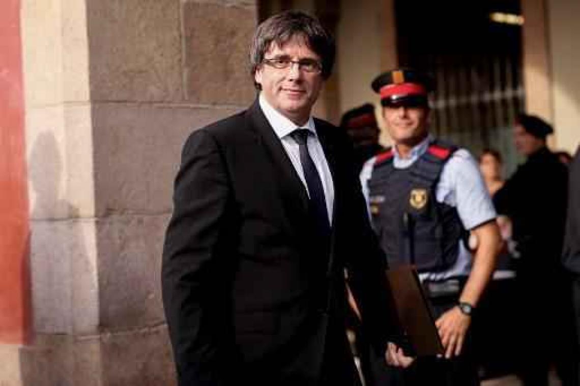 Puigdemont vraagt om toespraak voor Catalaanse parlement met uur uit te stellen