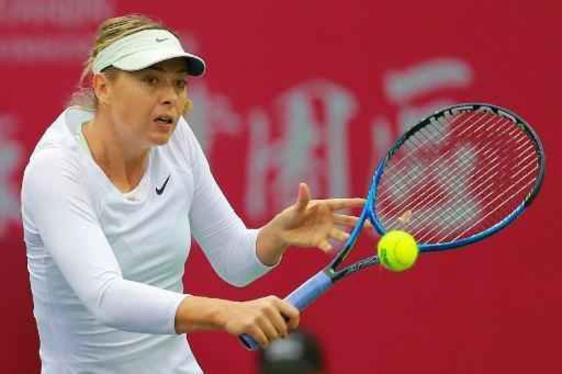 Sharapova pakt eerste WTA-titel in Tianjin sinds terugkeer
