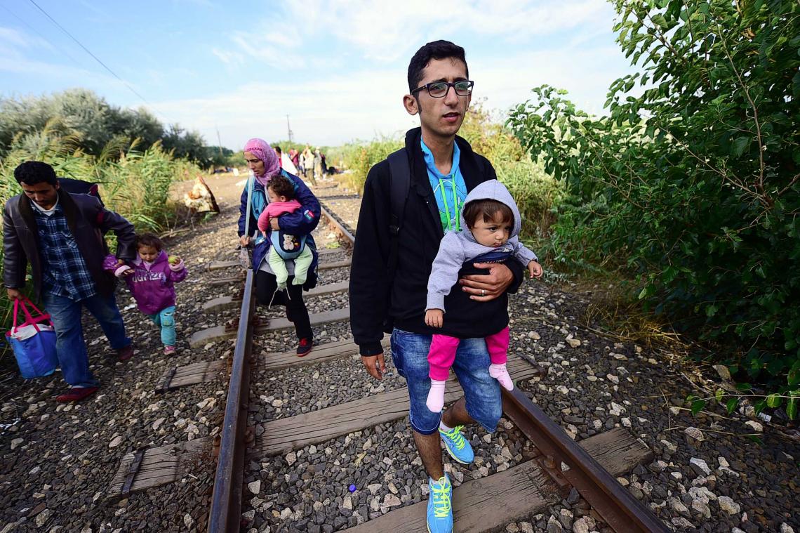 IN BEELD. Recordaantal vluchtelingen steekt Servisch-Hongaarse grens over