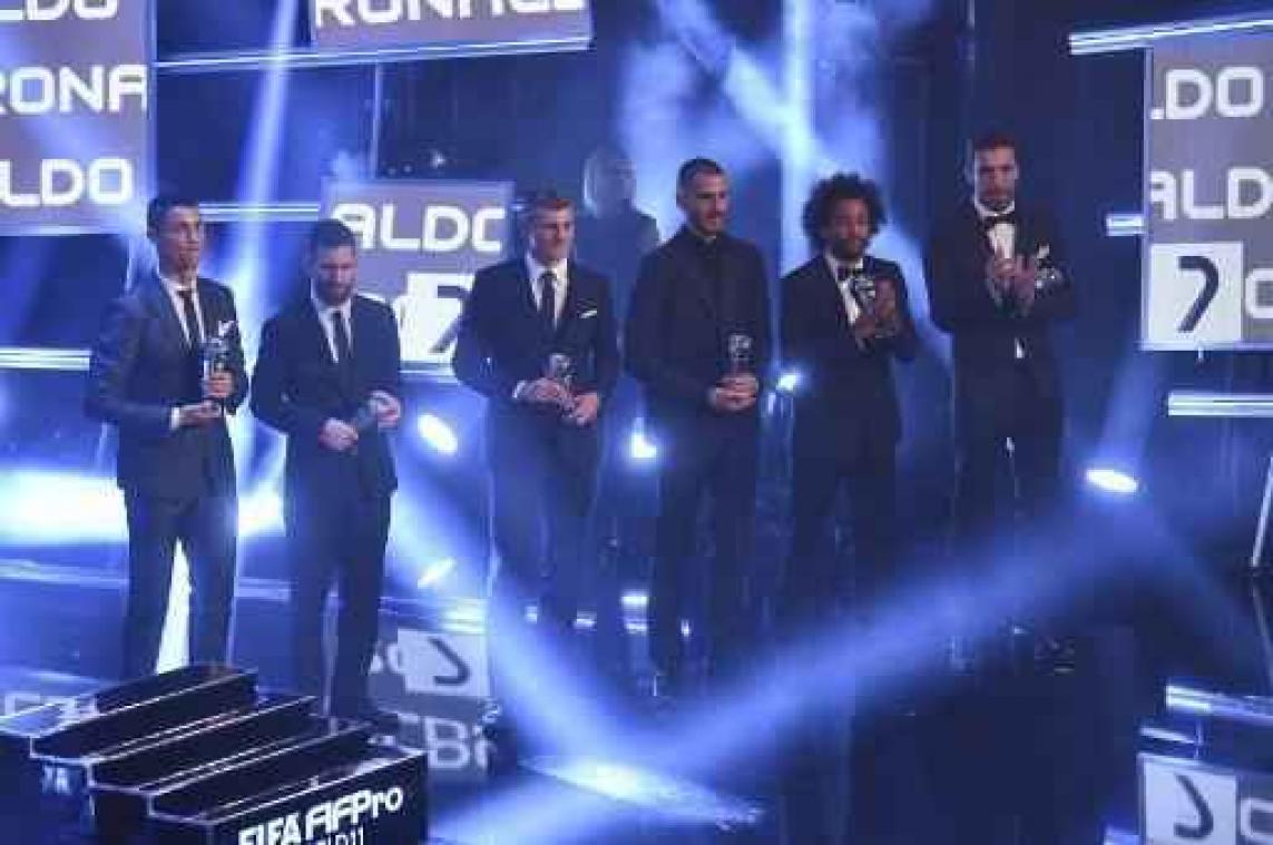 The Best FIFA Football Awards - Geen Belgen in World XI
