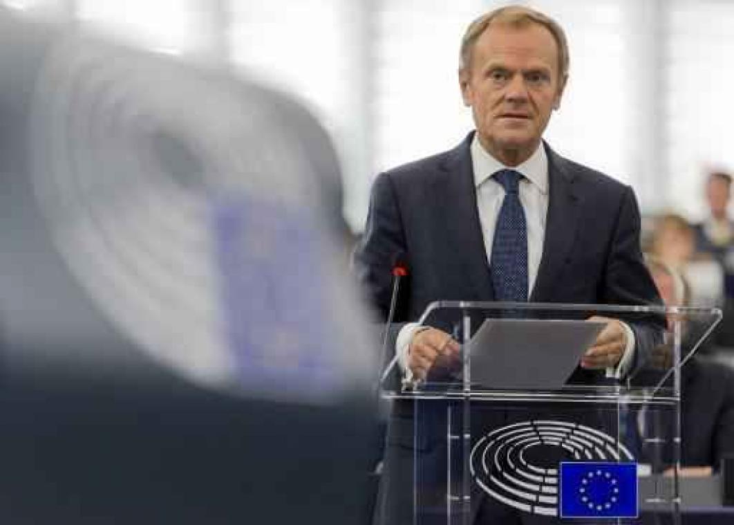 Tusk over crisis in Catalonië: "Voor de Europese Unie verandert dit niets"