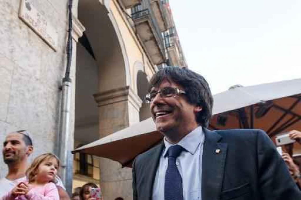 Puigdemont is in België, samen met vijf andere gewezen regeringsleden