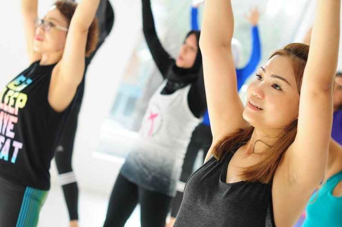 In groep sporten helpt tegen stress