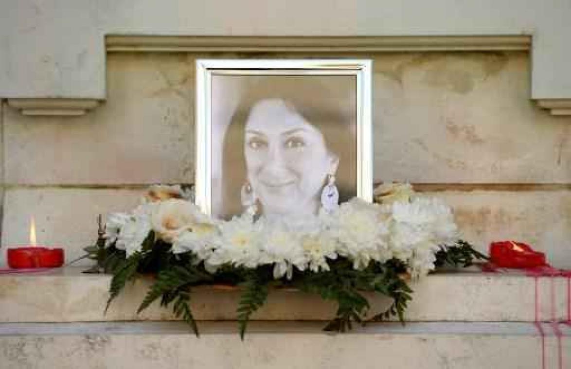 Vermoorde Maltese journaliste begraven