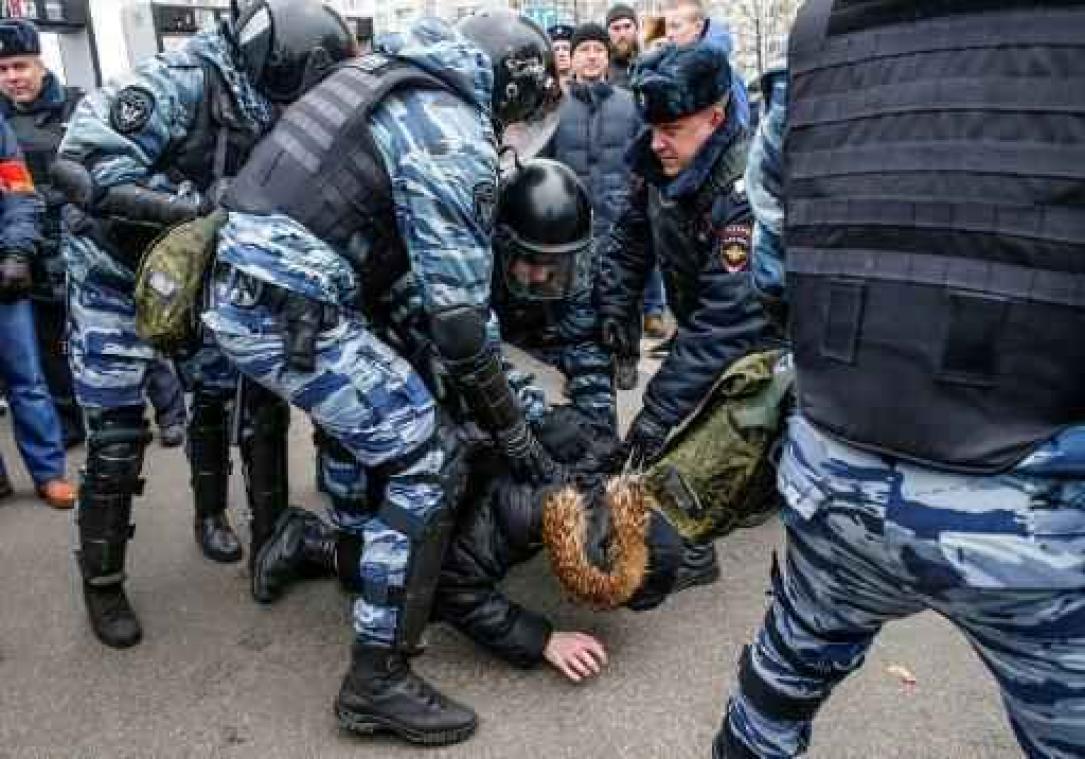 Meer dan 260 Russische nationalisten opgepakt in Moskou