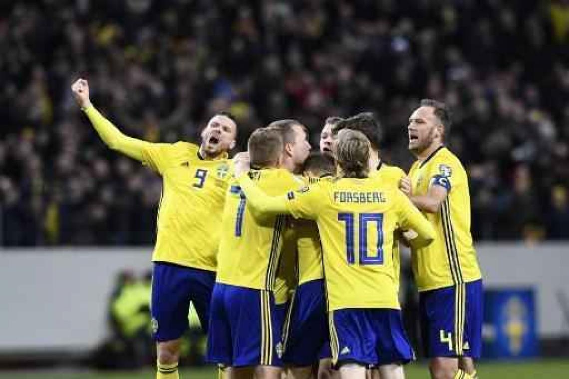 Kwal. WK 2018 - Zweden zet Italië onder druk in play-off