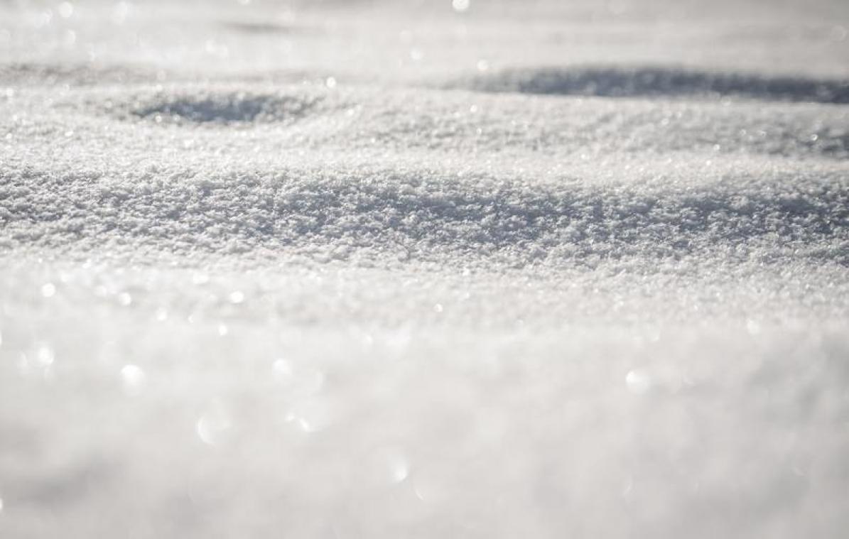 De sneeuw is terug in het land