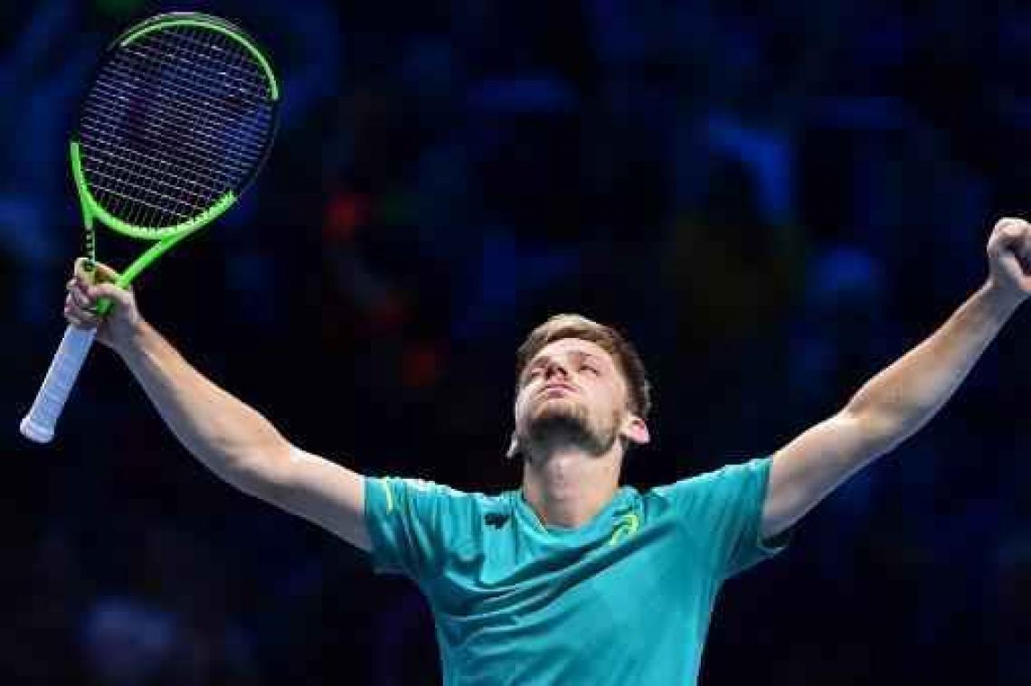 ATP World Tour Finals - David Goffin verslaat Nadal "na zware strijd tot het laatste punt"
