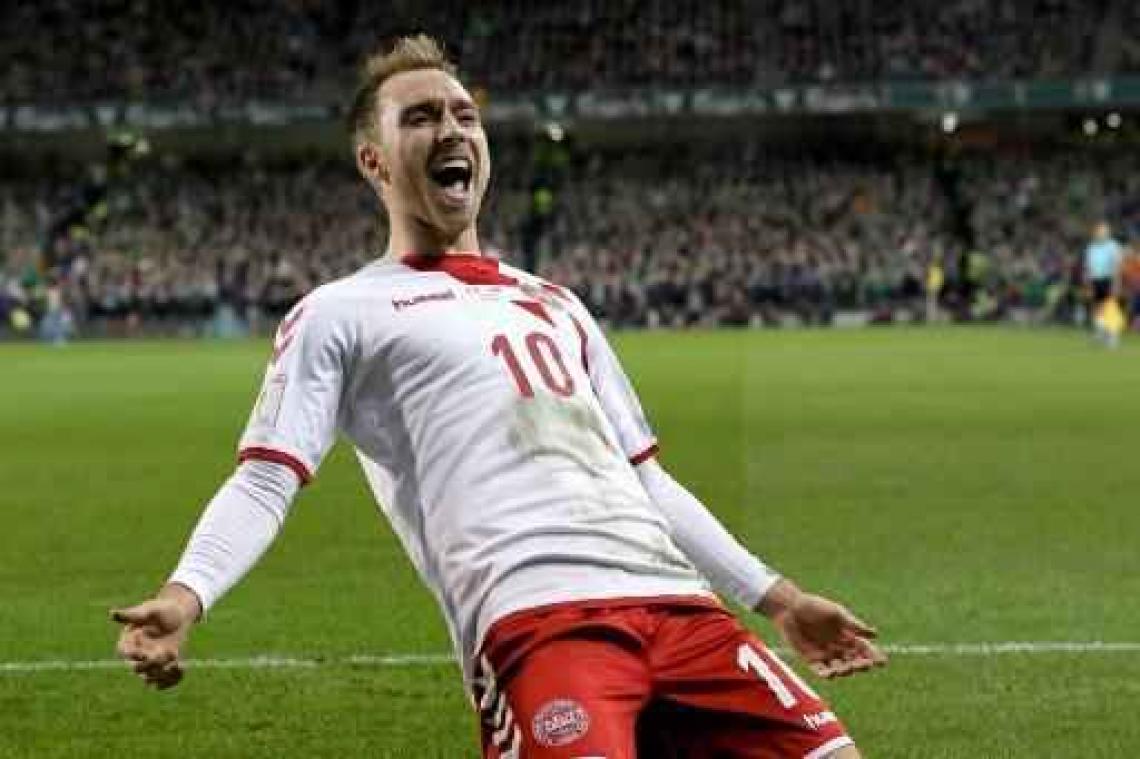 Kwal. WK 2018 - Christian Eriksen bezorgt Denemarken vijfde WK-deelname