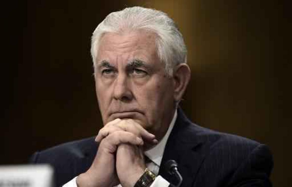Tillerson "momenteel" geen voorstander van sancties tegen Myanmar voor geweld tegen Rohingya