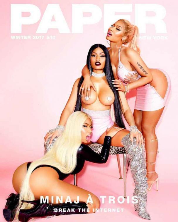 IN BEELD. Nicki Minaj wil het internet breken met pikante fotoshoot