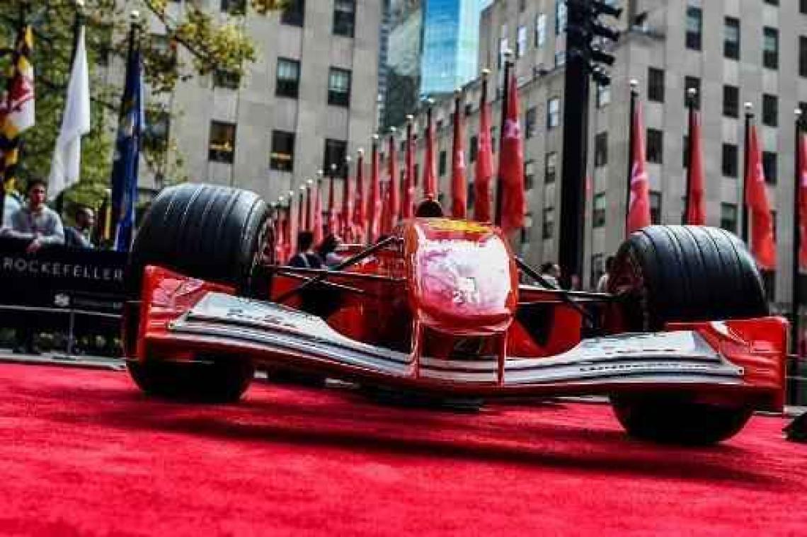 F1-bolide van Michael Schumacher voor 7,5 miljoen dollar onder de hamer in New York