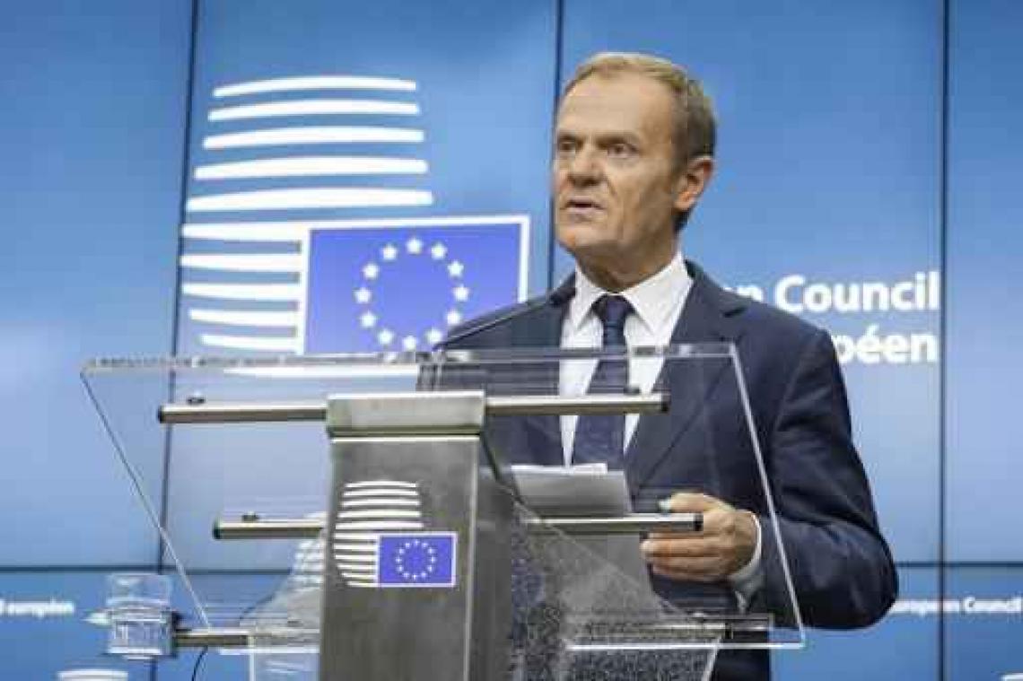 Brexit: Tusk vraagt duidelijke vooruitgang tegen "ten laatste" begin december