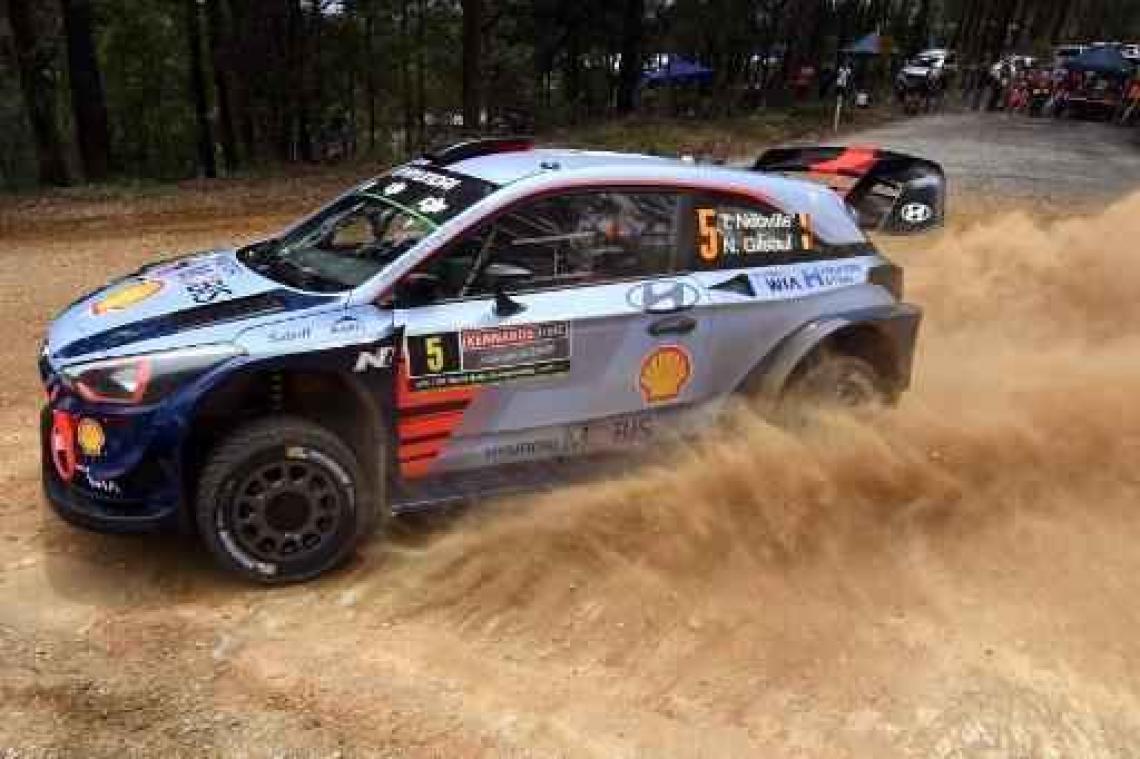 Rally van Australië - Thierry Neuville behoudt de leiding in Australië