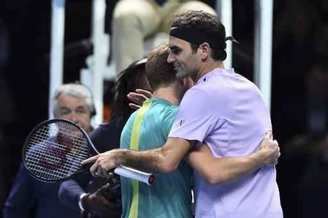 ATP World Tour Finals - David Goffin boekt tegen jeugdidool Federer "mooiste zege van carrière"