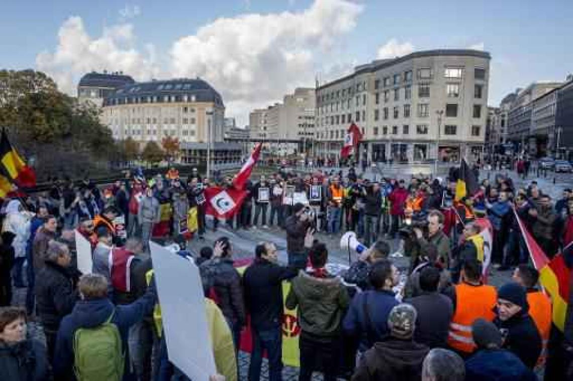 Rellen Brussel - Samenkomsten in Brussel om afstand te nemen van rellen van 11 november