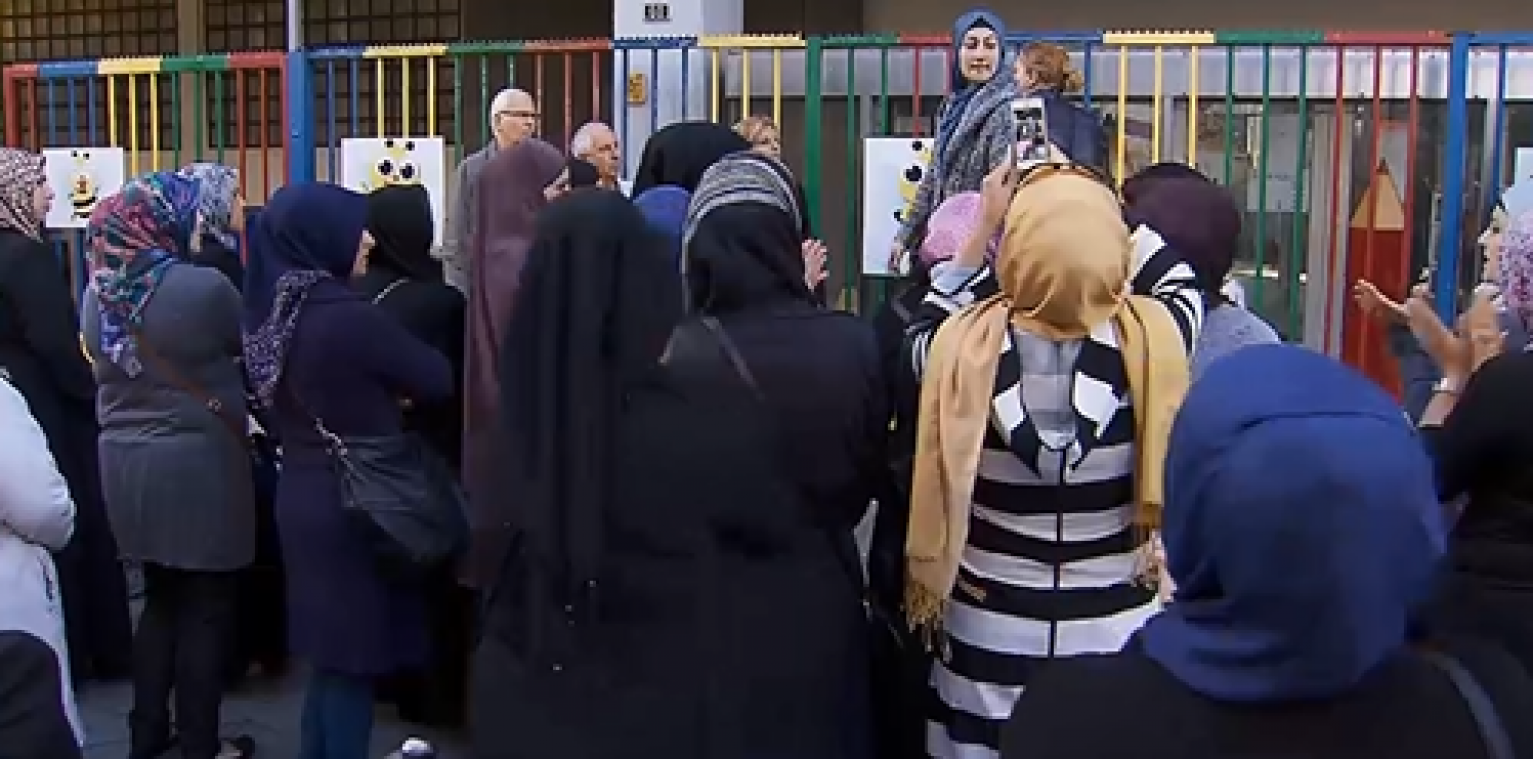 Protest tegen foltering' in Antwerpse kleuterschool