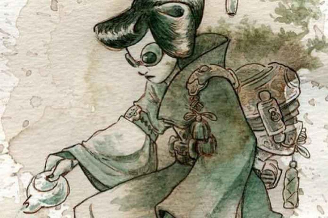 IN BEELD. Deze artiest maakt kunstwerkjes van thee