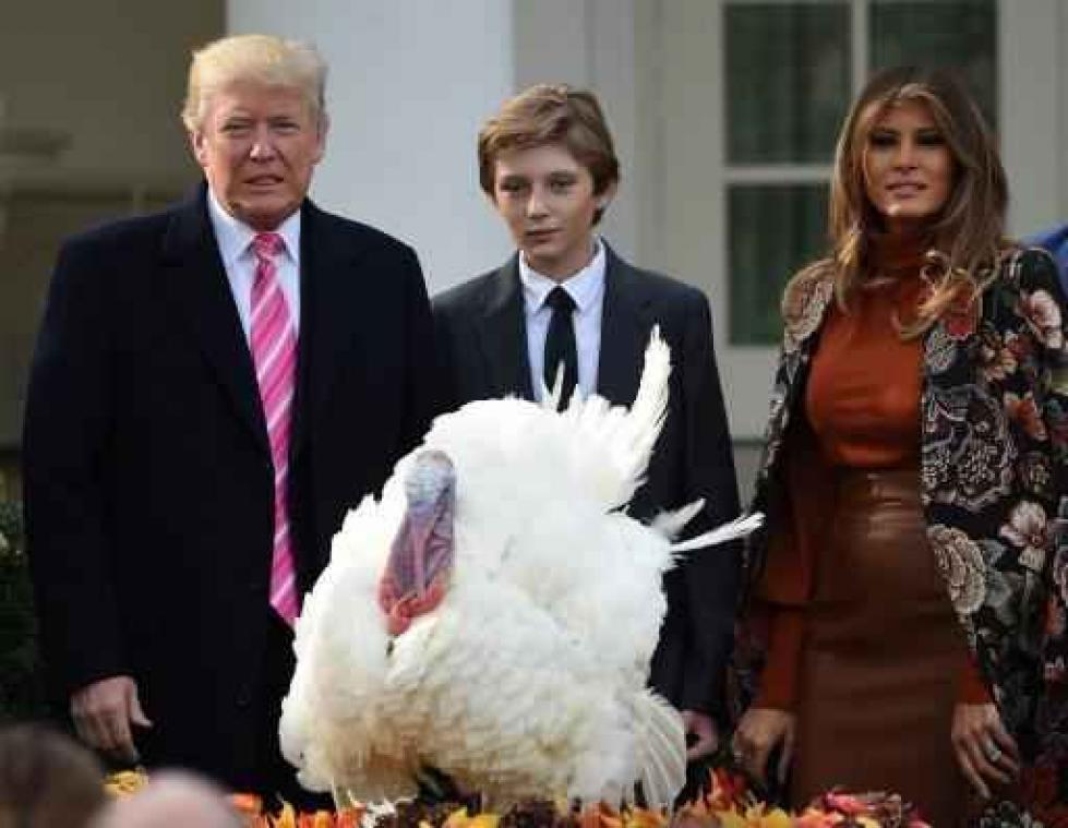 Trump verleent eerste Thanksgiving-kalkoen gratie