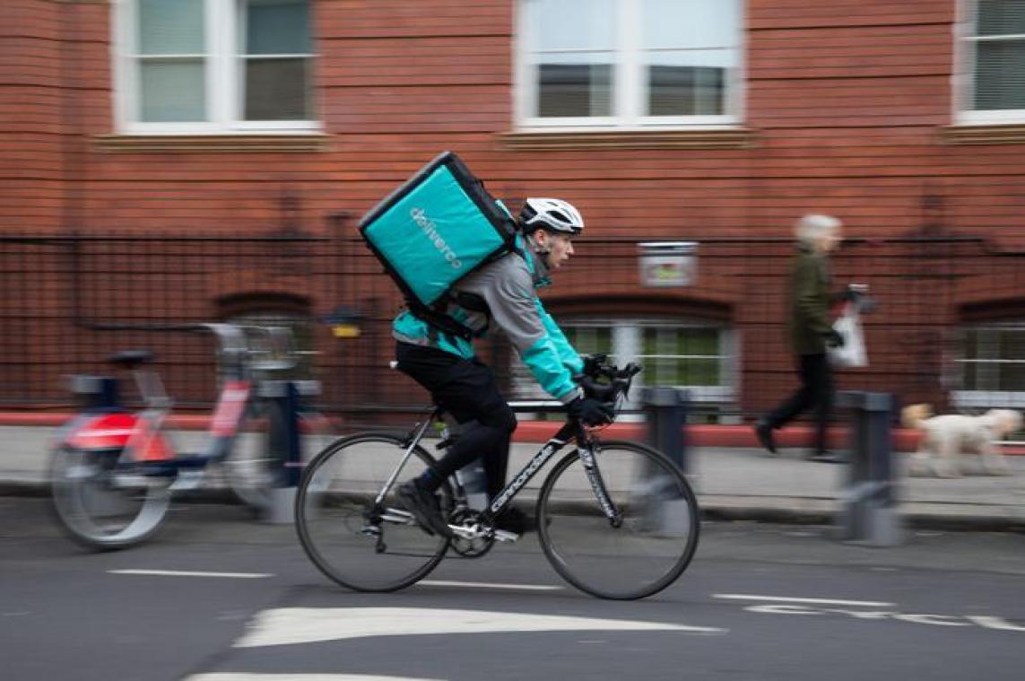 Deliveroo-koeriers verzekerd voor ongevallen