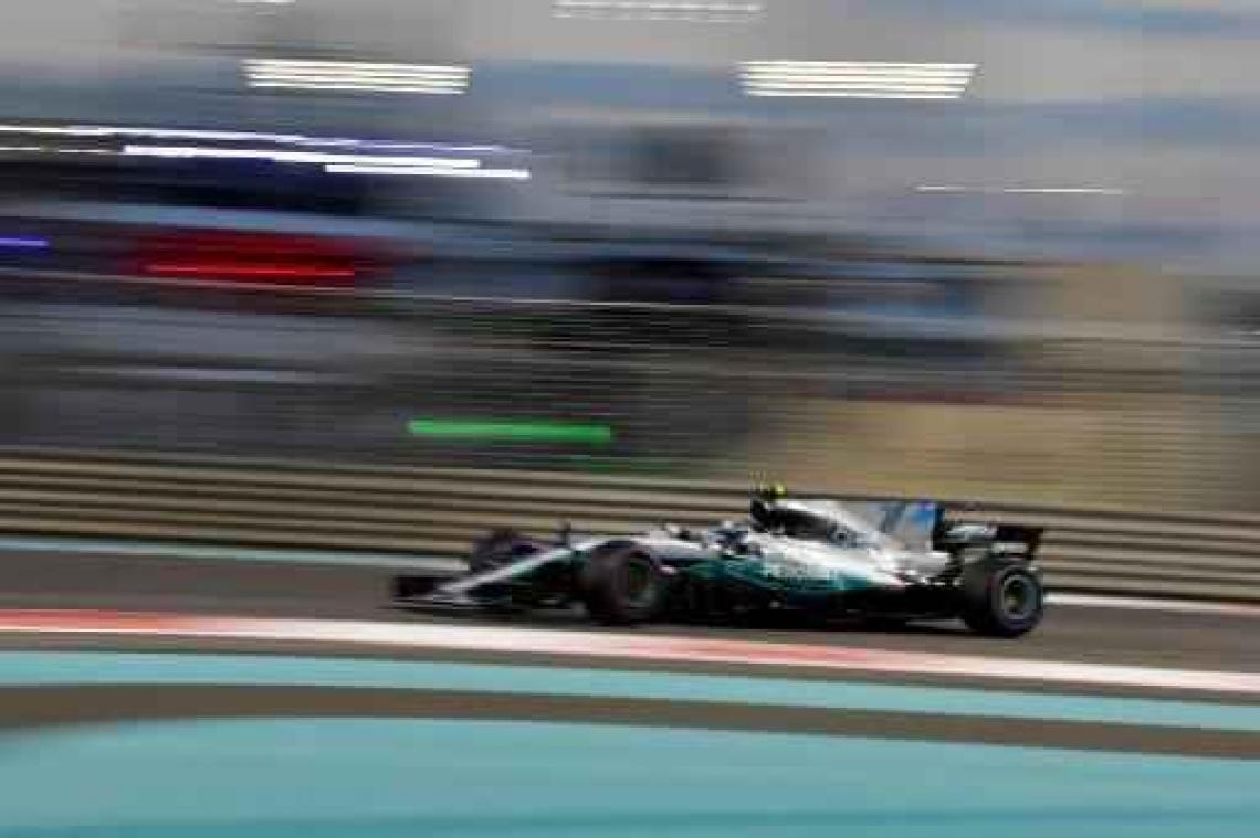 Bottas verzilvert pole in GP F1 van Abu Dhabi