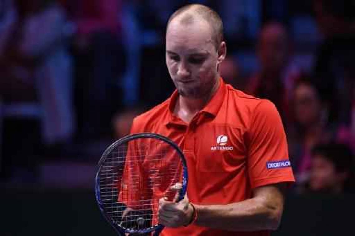 Davis Cup - Darcis heeft geen schijn van kans tegen Pouille, Frankrijk wint de Davis Cup