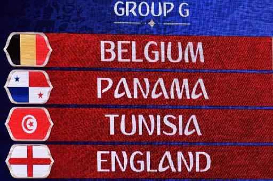 Loting WK 2018: Rode Duivels in groepsfase tegen Engeland, Tunesië en Panama