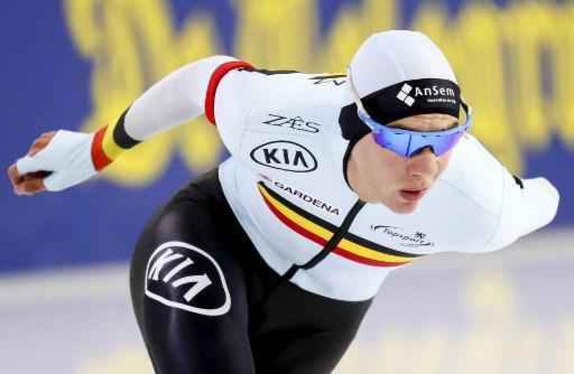WB schaatsen Calgary - Bart Swings werkt in B-groep aan snelheid
