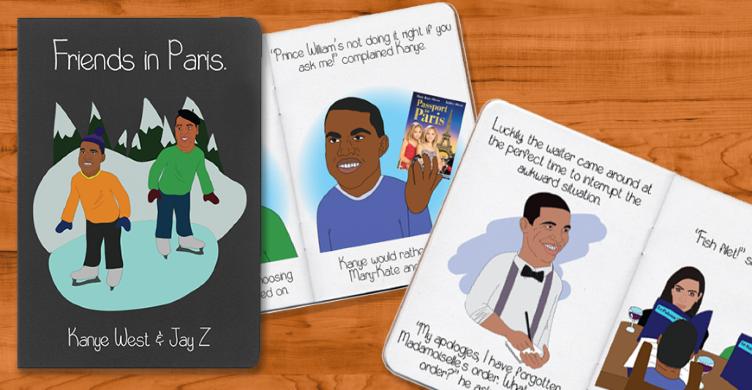 IN BEELD. Kinderboek over 'Ni**as in Paris' van Kanye en Jay Z